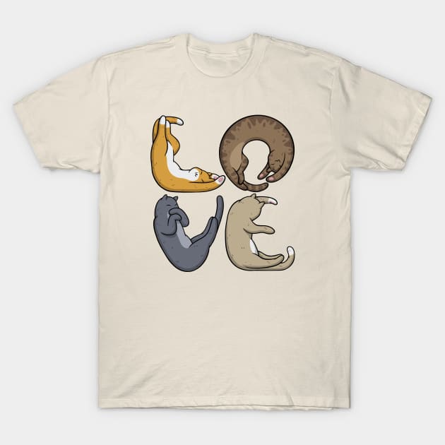 Cat Love T-Shirt by comicada